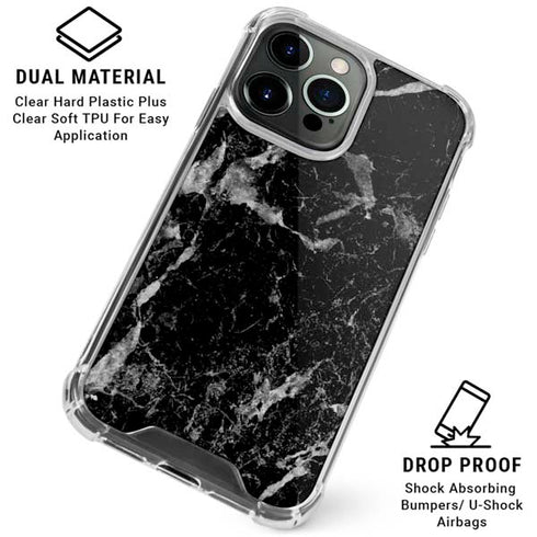Crushed Black iPhone 16 Pro Clear Case